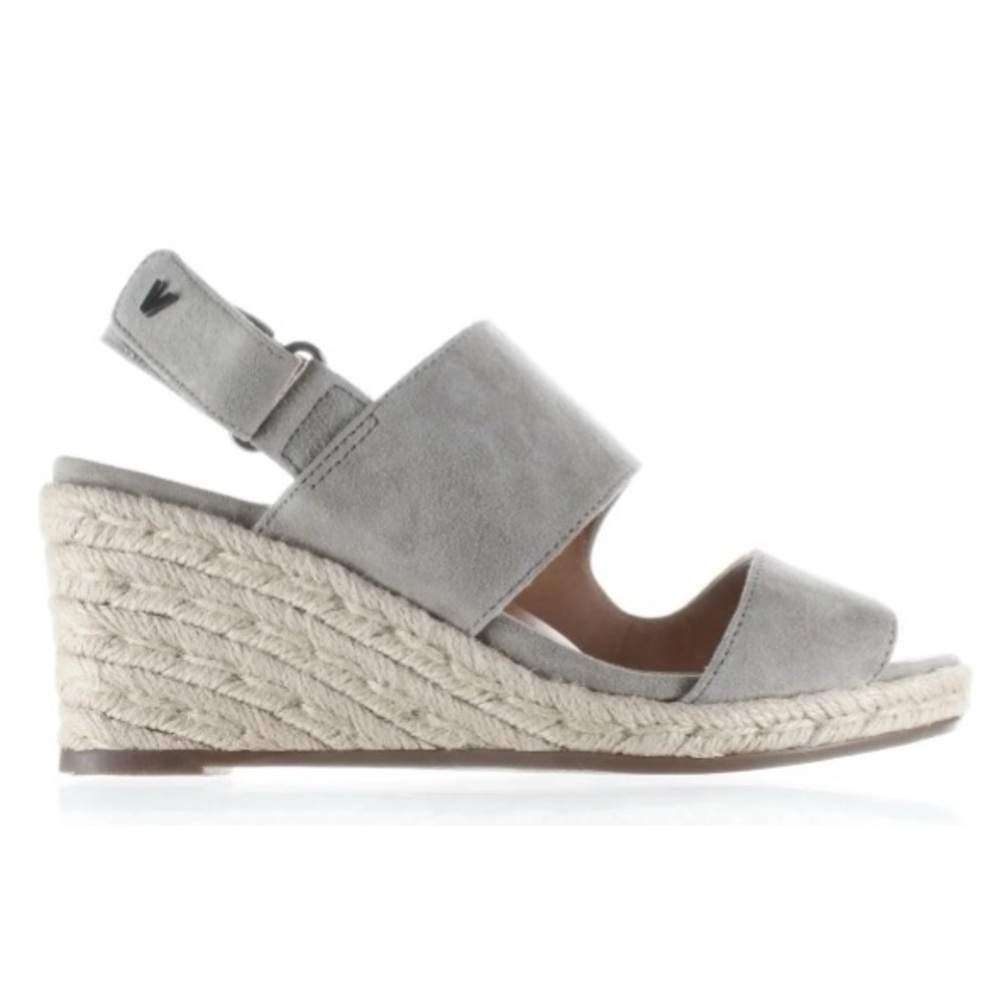 Vionic Brooke Suede Woven Wedge Espadrille Sandals